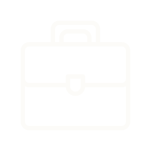 icon of a briefcase - representing the word "busy"