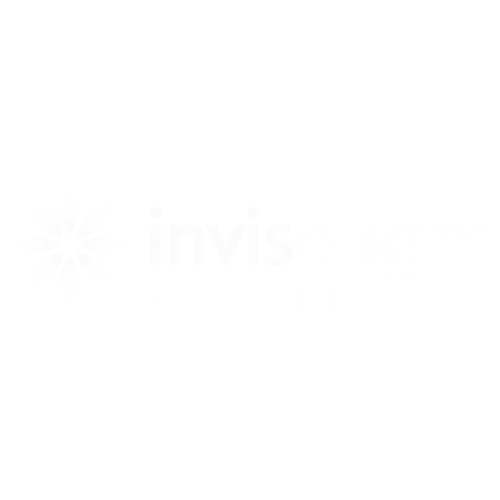 invisalign white logo on transparent background