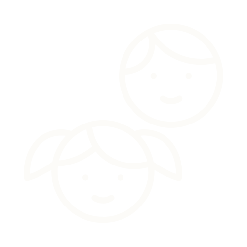 specialised care icon of 2 emojis - boy and girl